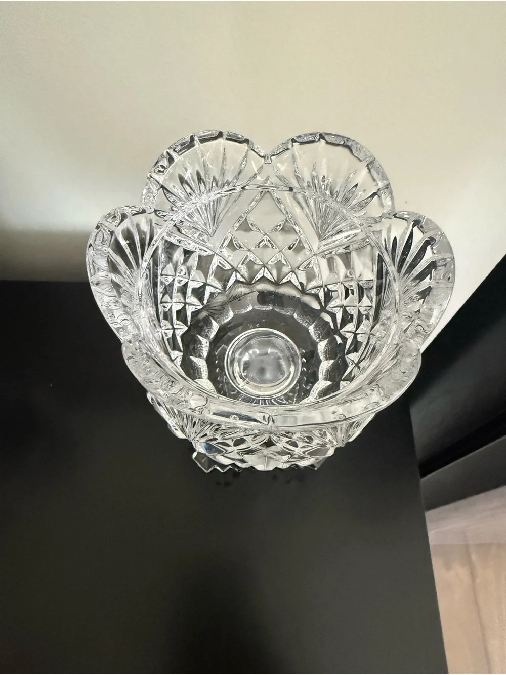 Godinger Shannon Crystal Pineapple Collection Footed Covered Candy Dish Vintage